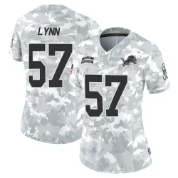 Women's Nate Lynn Detroit Lions No.57 Limited 2024 Salute to Service Jersey - Arctic Camo