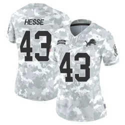 Women's Parker Hesse Detroit Lions No.43 Limited 2024 Salute to Service Jersey - Arctic Camo