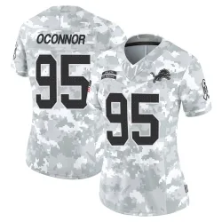 Women's Pat O'Connor Detroit Lions No.95 Limited 2024 Salute to Service Jersey - Arctic Camo