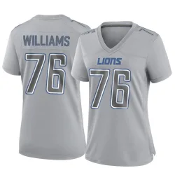 Women's Raequan Williams Detroit Lions No.76 Game Atmosphere Fashion Jersey - Gray