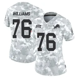 Women's Raequan Williams Detroit Lions No.76 Limited 2024 Salute to Service Jersey - Arctic Camo