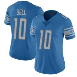 Women's Ronnie Bell Detroit Lions No.10 Limited Team Color Vapor Untouchable Jersey - Blue