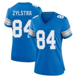 Women's Shane Zylstra Detroit Lions No.84 Game 2nd Jersey - Blue