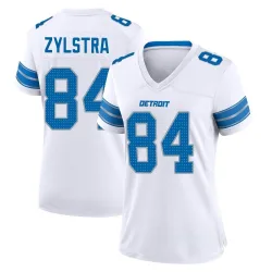 Women's Shane Zylstra Detroit Lions No.84 Game 2nd Jersey - White