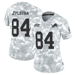 Women's Shane Zylstra Detroit Lions No.84 Limited 2024 Salute to Service Jersey - Arctic Camo