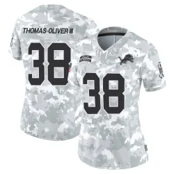 Women's Stantley Thomas-Oliver III Detroit Lions No.38 Limited 2024 Salute to Service Jersey - Arctic Camo