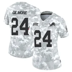 Women's Steven Gilmore Detroit Lions No.24 Limited 2024 Salute to Service Jersey - Arctic Camo