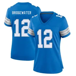 Women's Teddy Bridgewater Detroit Lions No.12 Game 2nd Jersey - Blue