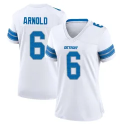 Women's Terrion Arnold Detroit Lions No.6 Game 2nd Jersey - White