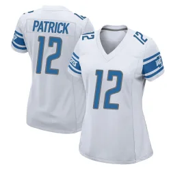 Women's Tim Patrick Detroit Lions No.12 Game Jersey - White