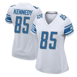 Women's Tom Kennedy Detroit Lions No.85 Game Jersey - White