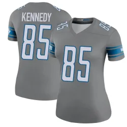 Women's Tom Kennedy Detroit Lions No.85 Legend Color Rush Steel Jersey