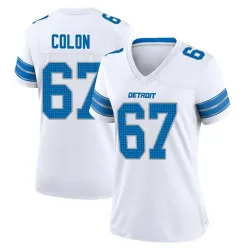Women's Trystan Colon Detroit Lions No.67 Game 2nd Jersey - White