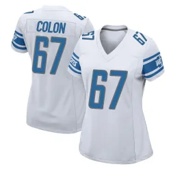 Women's Trystan Colon Detroit Lions No.67 Game Jersey - White