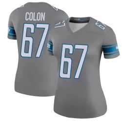 Women's Trystan Colon Detroit Lions No.67 Legend Color Rush Steel Jersey