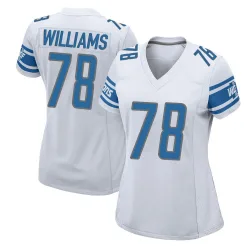 Women's Tyleik Williams Detroit Lions No.78 Game Jersey - White