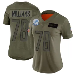 Women's Tyleik Williams Detroit Lions No.78 Limited 2019 Salute to Service Jersey - Camo