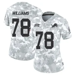 Women's Tyleik Williams Detroit Lions No.78 Limited 2024 Salute to Service Jersey - Arctic Camo