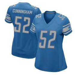 Women's Zach Cunningham Detroit Lions No.52 Game Team Color Jersey - Blue