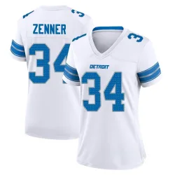 Women's Zach Zenner Detroit Lions No.34 Game 2nd Jersey - White