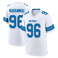 Youth Al-Quadin Muhammad Detroit Lions No.96 Game 2nd Jersey - White