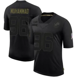 Youth Al-Quadin Muhammad Detroit Lions No.96 Limited 2020 Salute To Service Jersey - Black