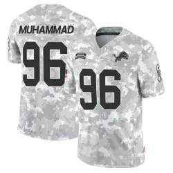 Youth Al-Quadin Muhammad Detroit Lions No.96 Limited 2024 Salute to Service Jersey - Arctic Camo