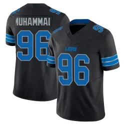 Youth Al-Quadin Muhammad Detroit Lions No.96 Limited Alternate Vapor F.U.S.E. 2nd Jersey - Black