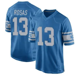 Youth Aldrick Rosas Detroit Lions No.13 Game Throwback Vapor Untouchable Jersey - Blue