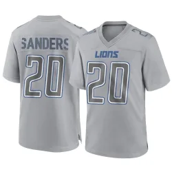 Youth Barry Sanders Detroit Lions No.20 Game Atmosphere Fashion Jersey - Gray