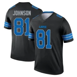 Youth Calvin Johnson Detroit Lions No.81 Legend Jersey - Black