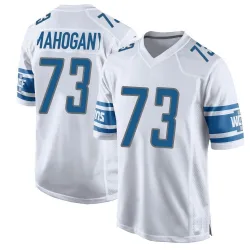 Youth Christian Mahogany Detroit Lions No.73 Game Jersey - White
