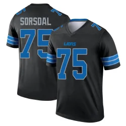 Youth Colby Sorsdal Detroit Lions No.75 Legend Jersey - Black