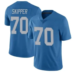 Youth Dan Skipper Detroit Lions No.70 Limited Throwback Vapor Untouchable Jersey - Blue