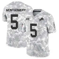 Youth David Montgomery Detroit Lions No.5 Limited 2024 Salute to Service Jersey - Arctic Camo