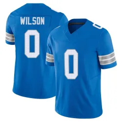 Youth Divaad Wilson Detroit Lions No.0 Limited Vapor F.U.S.E. 2nd Jersey - Blue
