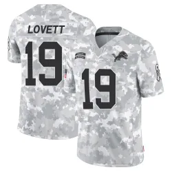 Youth Dominic Lovett Detroit Lions No.19 Limited 2024 Salute to Service Jersey - Arctic Camo