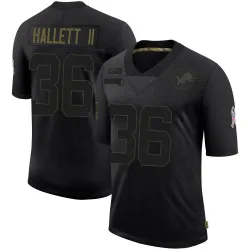 Youth Erick Hallett II Detroit Lions No.36 Limited 2020 Salute To Service Jersey - Black