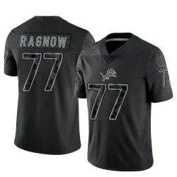 Youth Frank Ragnow Detroit Lions No.77 Limited Reflective Jersey - Black