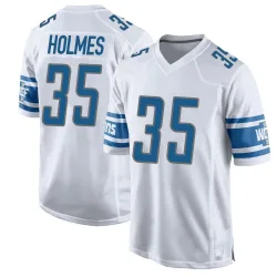 Youth Gavin Holmes Detroit Lions No.35 Game Jersey - White