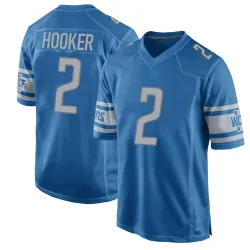Youth Hendon Hooker Detroit Lions No.2 Game Team Color Jersey - Blue