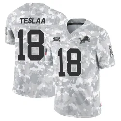 Youth Isaac TeSlaa Detroit Lions No.18 Limited 2024 Salute to Service Jersey - Arctic Camo