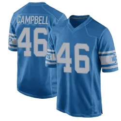 Youth Jack Campbell Detroit Lions No.46 Game Throwback Vapor Untouchable Jersey - Blue