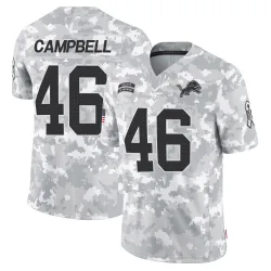 Youth Jack Campbell Detroit Lions No.46 Limited 2024 Salute to Service Jersey - Arctic Camo