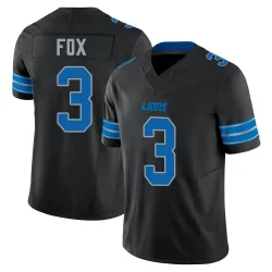 Youth Jack Fox Detroit Lions No.3 Limited Alternate Vapor F.U.S.E. 2nd Jersey - Black