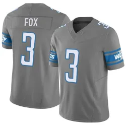 Youth Jack Fox Detroit Lions No.3 Limited Silver Vapor F.U.S.E. Jersey