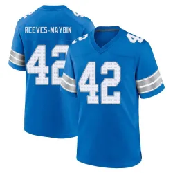 Youth Jalen Reeves-Maybin Detroit Lions No.42 Game 2nd Jersey - Blue