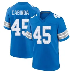 Youth Jason Cabinda Detroit Lions No.45 Game 2nd Jersey - Blue