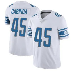 Youth Jason Cabinda Detroit Lions No.45 Limited Vapor Untouchable Jersey - White