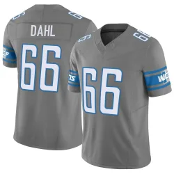 Youth Joe Dahl Detroit Lions No.66 Limited Silver Vapor F.U.S.E. Jersey